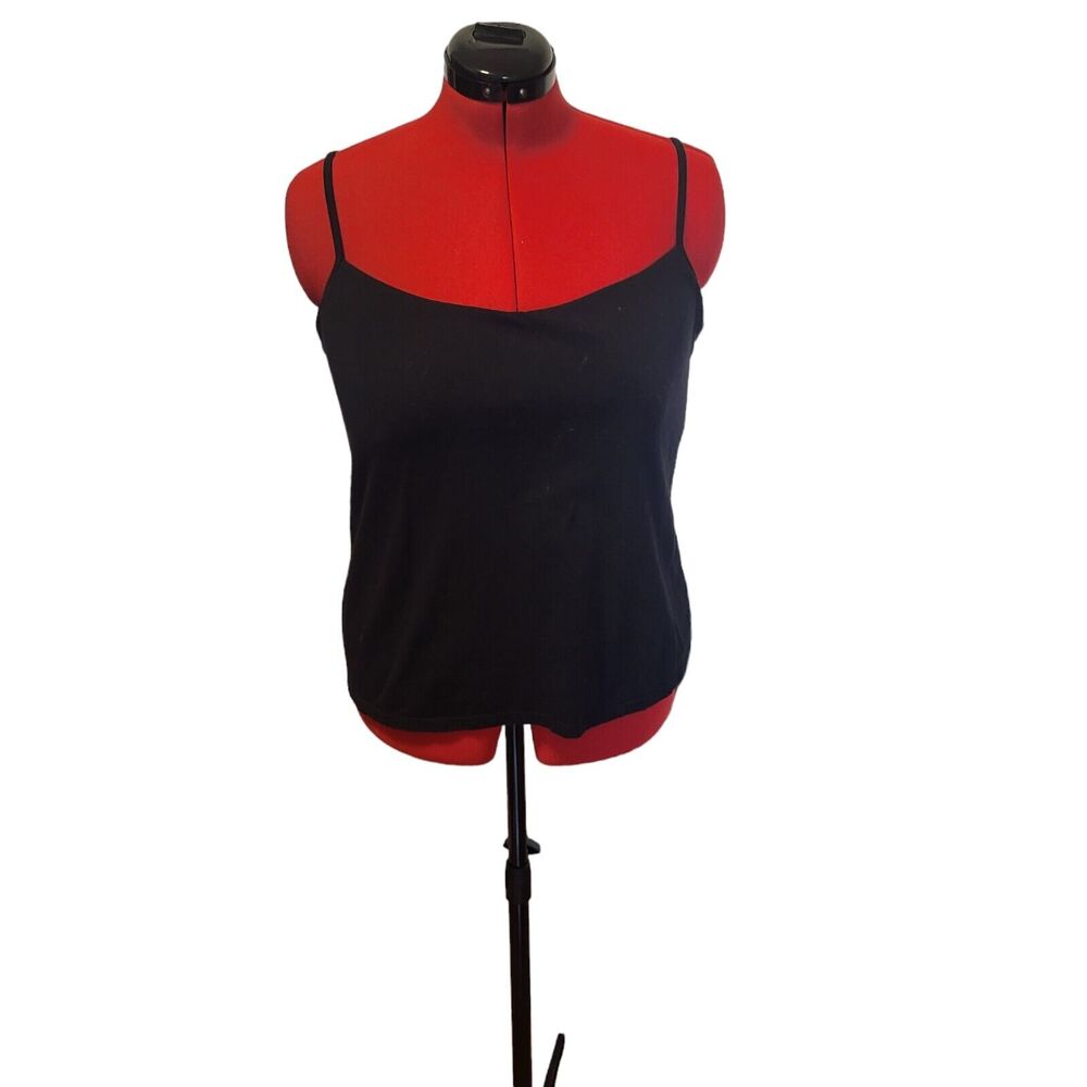 Black strappy solution cami, size 10* 42DD
